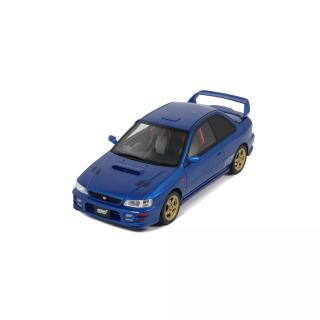 SUBARU IMPREZA WRX TYPE R STI VER. V LIMITED SONIC BLUE 1999 OttO mobile 1:18 Resinemodell (Türen, Motorhaube... nicht zu öffnen!)